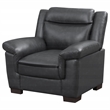 Pemberly Row Set of 2 Upholstered Padded Arm Accent Chairs in Gray