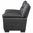 Pemberly Row Set of 2 Upholstered Padded Arm Accent Chairs in Gray