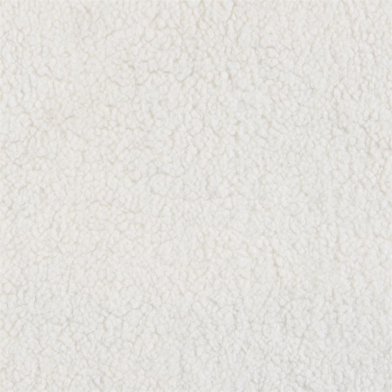 Pemberly Row Set of 2 Faux Sheepskin Upholstered Swivel Chairs in Natural