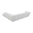 Pemberly Row Set of 2 Modern Upholstered Armless Chairs in Natural