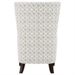 Pemberly Row Set of 2 Upholstered High Wingback Accent Chairs in Latte