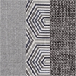 Pemberly Row Set of 2 Modern Upholstered Armless Chairs in Gray