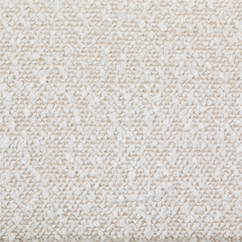 Pemberly Row Set of 2 Boucle Upholstered Accent Side Chairs in White