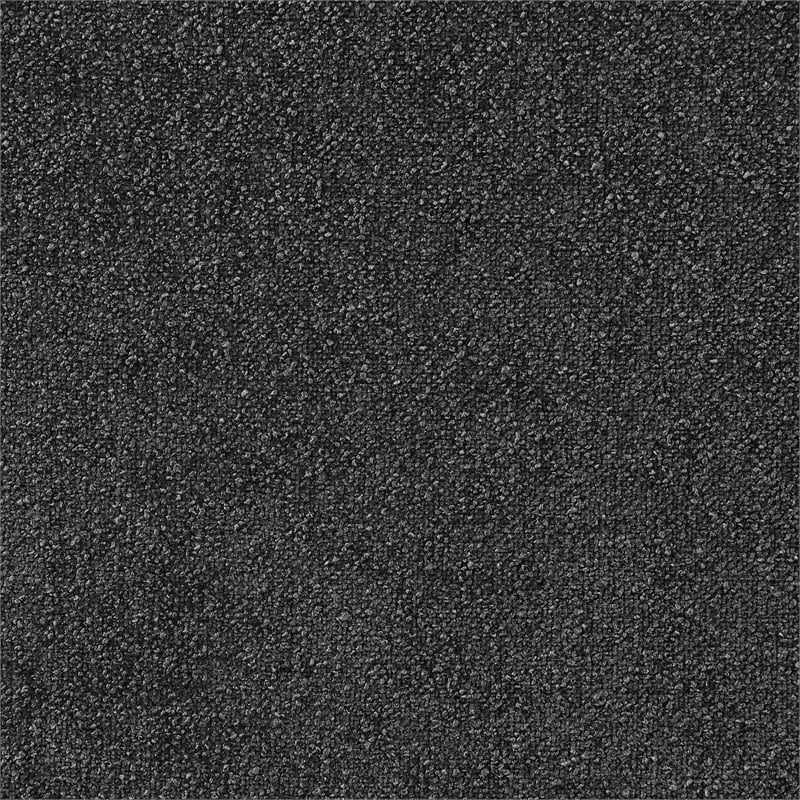 Pemberly Row Set of 2 Upholstered Armless Chairs in Dark Charcoal