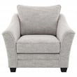 Pemberly Row Set of 2 Boucle Upholstered Chairs in Light Grey