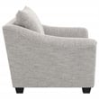 Pemberly Row Set of 2 Boucle Upholstered Chairs in Light Grey