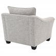 Pemberly Row Set of 2 Boucle Upholstered Chairs in Light Grey