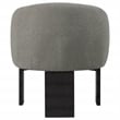 Pemberly Row Set of 2 Boucle Upholstered Barrel Back Accent Chairs in Brown