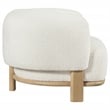 Pemberly Row Set of 2 Upholstered Barrel Back Accent Chairs in Ivory