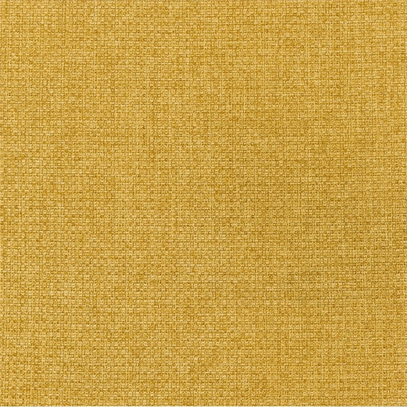 Pemberly Row Set of 2 Upholstered Barrel Accent Swivel Chairs in Mustard Yellow
