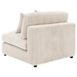 Pemberly Row Set of 2 Modern Upholstered Armless Chairs in Sand