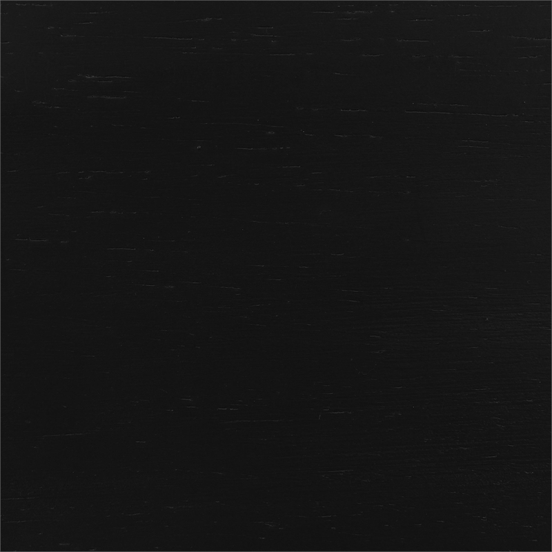 Pemberly Row Set of 2 Rattan Cane Back Accent Chair with Padded Seat in Black