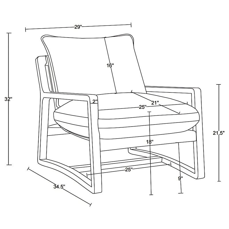 Pemberly Row Set of 2 Boucle Upholstered Wood Arm Accent Chairs in Sand