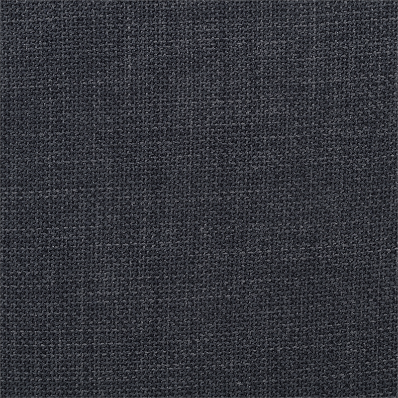 Pemberly Row Set of 2 Fabric Swivel Accent Chairs in Anthracite Gray