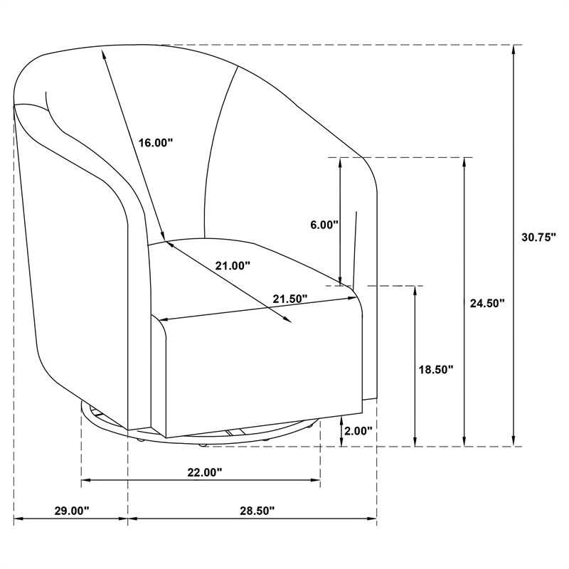 Pemberly Row Set of 2 Transitional Fabric Swivel Accent Chairs in Green