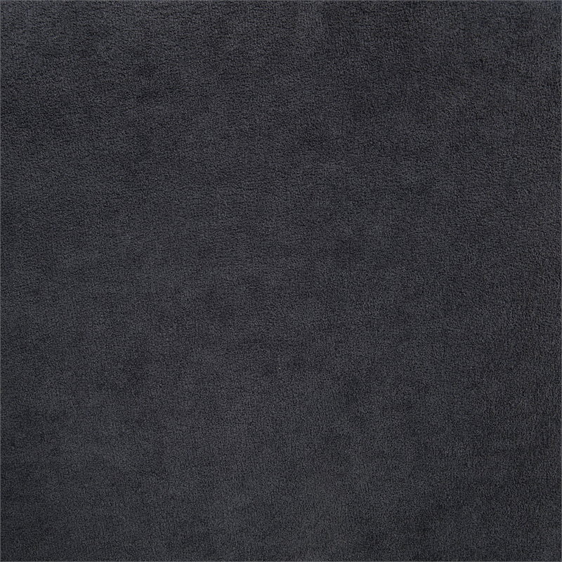 Pemberly Row Set of 2 Tufted Fabric Track Arm Accent Chairs in Steel Gray