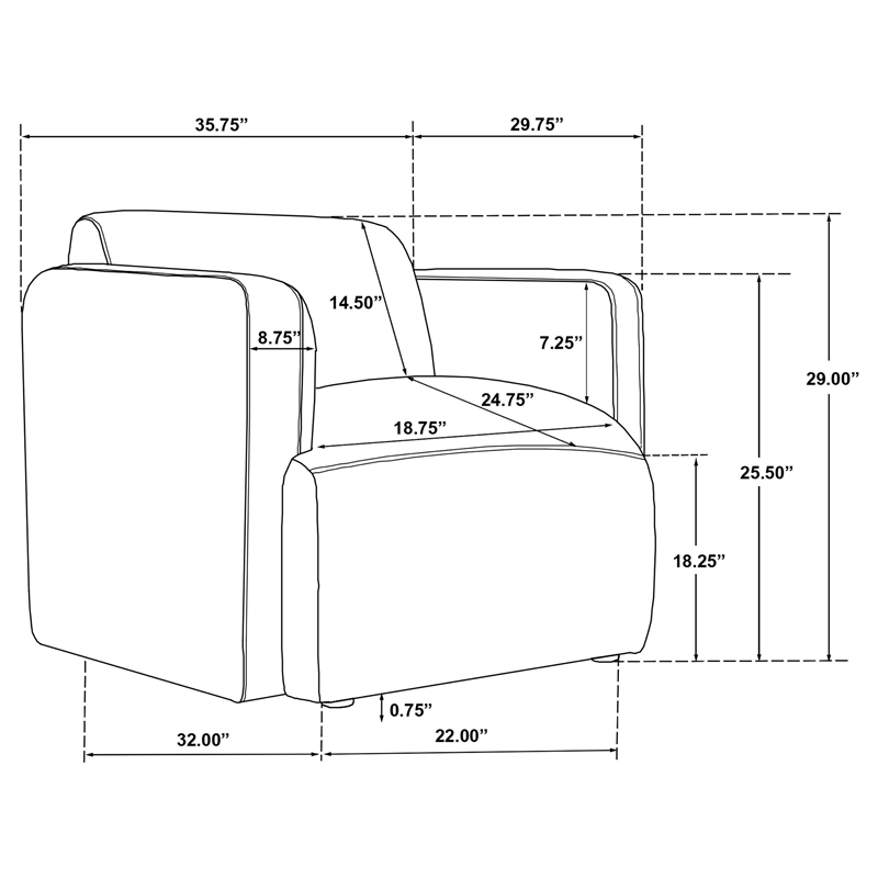 Pemberly Row Set of 2 Upholstered Fabric Track Arm Accent Chairs in White