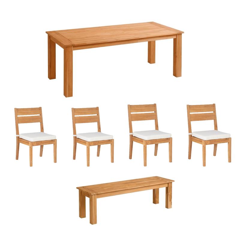 Pemberly Row Set of 6 Teak Outdoor 80