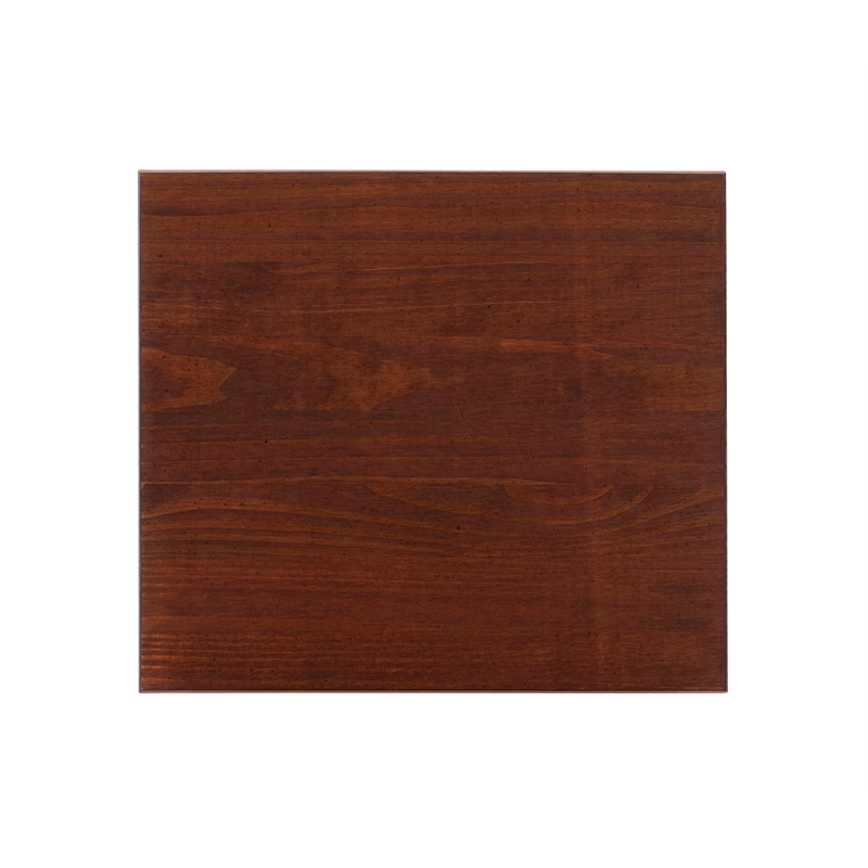 Pemberly Row 6-Piece Wood Living Room Furniture Set in Tobacco Brown