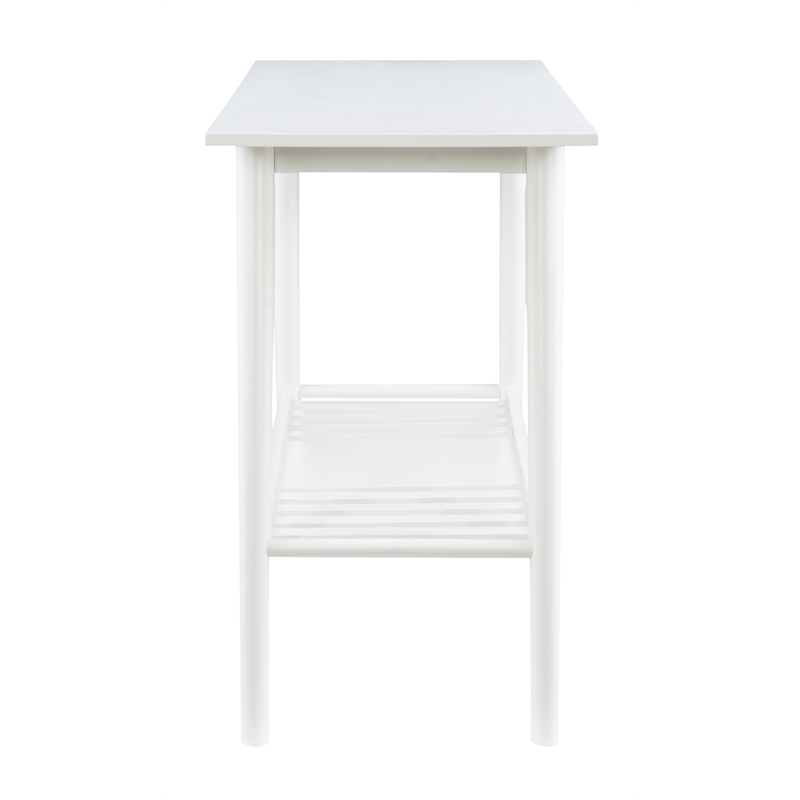 Pemberly Row 3-Piece Wood Living Room Furniture Set in White