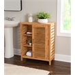 Pemberly Row 3-Piece Bamboo Bathroom Storage & Organization Set in Natural Brown