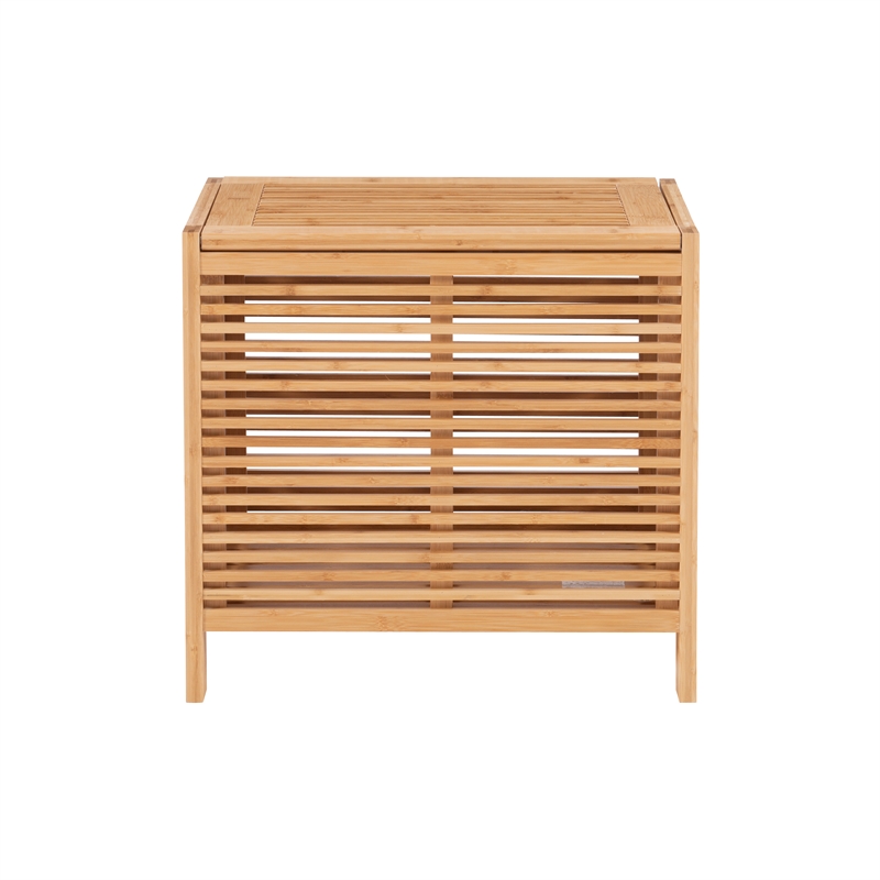 Pemberly Row 3-Piece Bamboo Bathroom Storage & Organization Set in Natural Brown