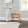 Pemberly Row 3-Piece Bamboo Bathroom Storage & Organization Set in Natural Brown