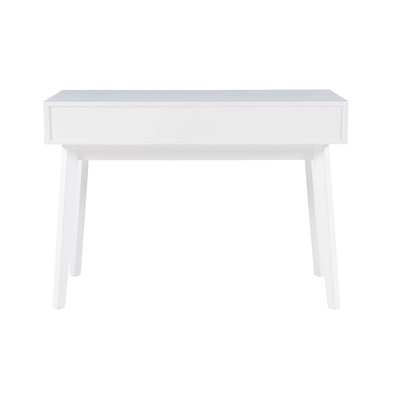 Pemberly Row Set of 3 Bookcase & Filing Cabinet & Desk in White