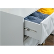 Pemberly Row Set of 4 Dresser & Chest & Nightstands in Glossy Black