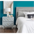 Pemberly Row Set of 4 Dresser & Chest & Nightstands in Glossy Black