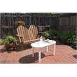 Pemberly Row 4-Piece Adirondack Acacia Wood Outdoor Seating & Table Set in White