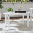 Pemberly Row 4-Piece Adirondack Acacia Wood Outdoor Seating & Table Set in White