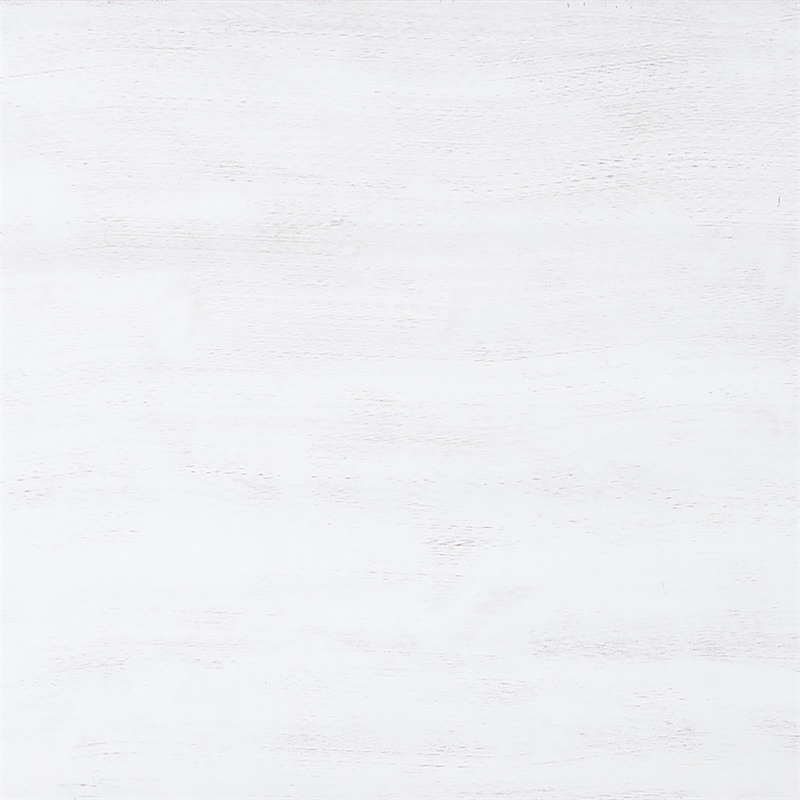 Pemberly Row Set of 3 White Pine Wood Double Pedestal Benchs & Dining Table