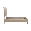 Pemberly Row Set of 4 Queen Panel Bed & Dresser & Nightstands in Washed Taupe