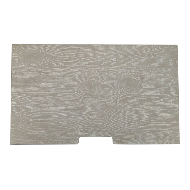 Pemberly Row Set of 4 King Panel Bed & Dresser & Nightstands in Washed Taupe