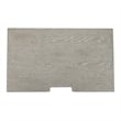 Pemberly Row Set of 3 King Upholstered Bed & Nightstands in Washed Taupe