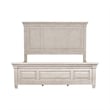 Pemberly Row Set of 4 Queen Panel Bed & Dresser & Nightstands in White
