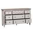Pemberly Row Set of 4 Queen Panel Bed & Dresser & Nightstands in White