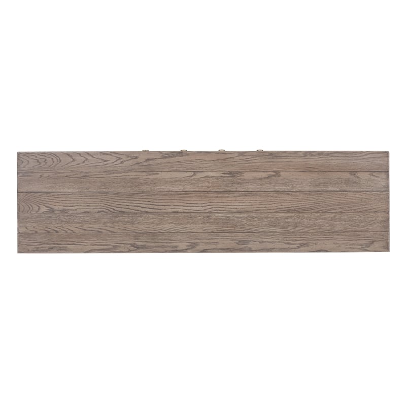 Pemberly Row Set of 4 King Panel Bed & Dresser & Nightstands w/ Charging Station