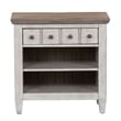 Pemberly Row Set of 4 Queen Panel Bed & Dresser & Nightstands in White