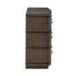 Pemberly Row Set of 4 King Panel Bed & Dresser & Nightstands in Brown