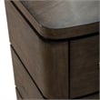 Pemberly Row Set of 4 King Panel Bed & Dresser & Nightstands in Brown