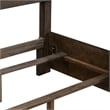 Pemberly Row Set of 4 King Panel Bed & Dresser & Nightstands in Brown