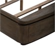 Pemberly Row Set of 4 King Panel Bed & Dresser & Nightstands in Brown