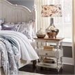 Pemberly Row Set of 3 Farmhouse Reimagined White King Poster Bed & Nightstands