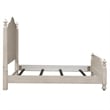 Pemberly Row Set of 3 Farmhouse Reimagined White King Poster Bed & Nightstands