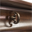 Pemberly Row Set of 4 Rustic Cherry King Sleigh Bed & Dresser & Nightstands