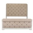 Pemberly Row Set of 4 White King Sleigh Bed & Dresser & Nightstands