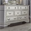 Pemberly Row Set of 4 White King Sleigh Bed & Dresser & Nightstands