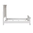 Pemberly Row Set of 3 White Queen Panel Bed & Nightstands with Charging Station